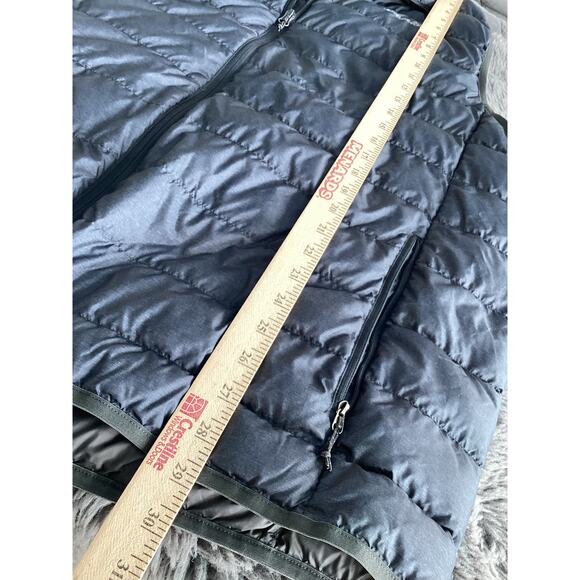 Eddie Bauer Men's down 650 Fp Full Zip Puffer Jacket Vest Blue Gray Size XL - Picture 8 of 8